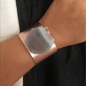 Magical Fluorite leather bracelet